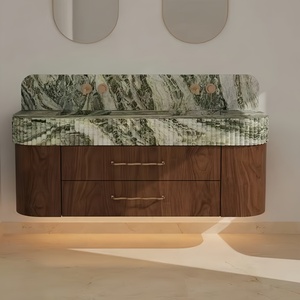Encimera de Mármol Verde Irlandés de Buena Calidad, Acabado Antiguo, para Baño Clásico Vintage - Product Image 1