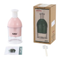 Handleiding Plastic Slap Ui Plantaardige Chopper Hand Held Voedsel Komkommer Chopper