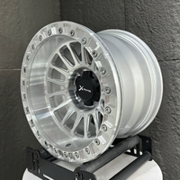 Jantes en alliage forgé X-RIMS 5x112 5x120 15-20 pouces Chrome Beadlock Mesh Concave 6 trous pour SUV tout-terrain