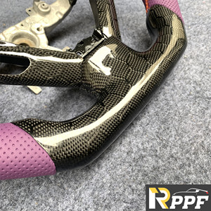 Volant en fibre de carbone et cuir véritable RPPF, meilleures ventes d'usine, pour <span class=keywords><strong>Infiniti</strong></span> 2007-2015 <span class=keywords><strong>G37</strong></span>/G37x Sedan/G25/Q40 - Product Image 4