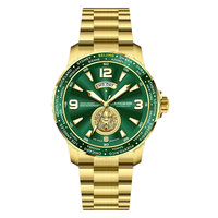 Reloj Automático Premium Gold para Hombre, Disponible en Stock, 43MM, Cristal de Zafiro, Miyota 8205, Reloj de Pulsera Mecánico de Cuerda Automática