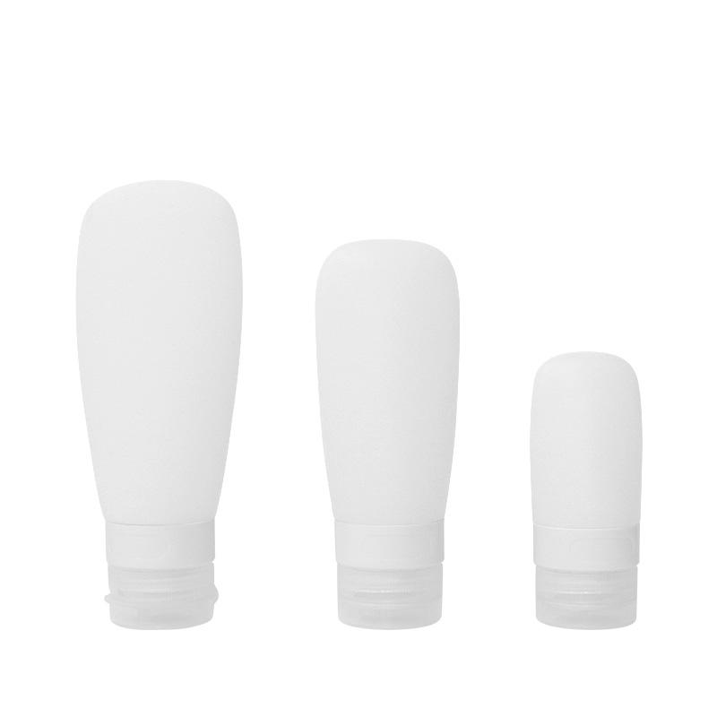 ขวดซิลิโคนเติมได้สีขาว