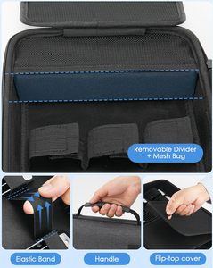 Estuche Rígido para Cortapelos, Estuche de Barbería para Cortapelos y Accesorios, Bolsa de Viaje para <span class=keywords><strong>Surker</strong></span>/Wahl/Andis/Novah, Protector de Afeitadora para Hombre, Kits de Aseo - Product Image 3