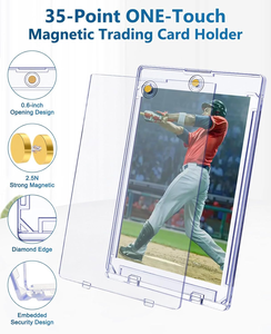 <span class=keywords><strong>Porta</strong></span> Carte Magnetico Ultra Sottile Jinda per Carte Collezionabili 35pt, Protezioni Magnetiche One Touch in <span class=keywords><strong>Plastica</strong></span> Rigida, Confezione da 300 Pezzi - Product Image 2