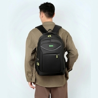 Sac à dos pour ordinateur portable Oxford imperméable avec logo personnalisé, grande capacité, pour affaires, voyages en plein air