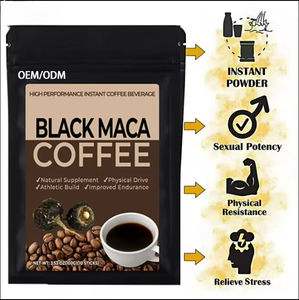 Suministro <span class=keywords><strong>de</strong></span> fábrica <span class=keywords><strong>de</strong></span> café puro <span class=keywords><strong>de</strong></span> Maca Energy: aumenta el rendimiento sexual con polvo instantáneo negro natural - Product Image 5