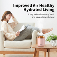 500ml USB Mini humidificateur de table coloré Portable Cool Mist Ultrasonic Cup Humidificateurs de voiture avec veilleuse LED