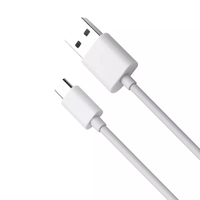 Câble Micro USB de charge rapide 5V 2A 10W 12W en nylon blanc TPE, 1 mètre, synchronisation des données, chargeur pour ordinateur et téléphone portable
