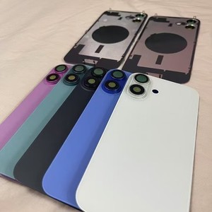 กระจกหลังแกะสลักเย็นพร้อมเลนส์กล้องแผ่นโลหะกระจกและแหวนแม่เหล็กสำหรับ iPhone <span class=keywords><strong>14</strong></span> 15 16 17 <span class=keywords><strong>Plus</strong></span> Pro MAX กระจกด้านหลัง - Product Image 5