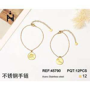 Bracelet en acier inoxydable plaqué or, pendentif en forme d'animal, bijoux à la mode pour femmes, cadeau, accessoire tendance - Product Image 1