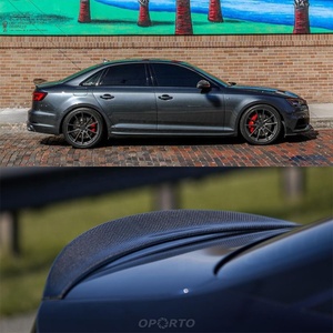 DGRCCS B9 B9.5 Sedan Style Carbon Fiber Polished Rear Spoiler 2017-2025 Tape Installation - Product Image 5