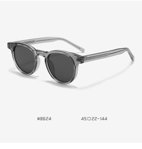 Occhiali <span class=keywords><strong>da</strong></span> <span class=keywords><strong>Sole</strong></span> Polarizzati TAC Rotondi Vintage Unisex Stile Coreano con <span class=keywords><strong>Lenti</strong></span> <span class=keywords><strong>Grigie</strong></span> Polarizzate e Montatura in TR90 - Product Image 5