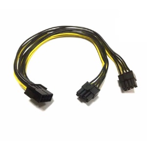Cable de alimentación Pcie de 8 pines a doble 6 + 2 pines para tarjeta gráfica, cable de cobre de 12V para uso en escritorio - Product Image 4
