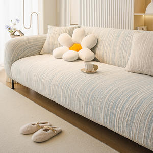 Funda de sofá de cobertura completa, elástica, de una pieza, antideslizante, antiarañazos para gatos, para sala de estar, dormitorio, tela chenilla - Product Image 2