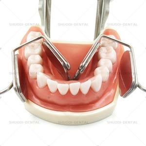 Separatore linguale in acciaio inox isolatore linguale per le guance dentarie con specchio Reflector per le guance - Product Image 2