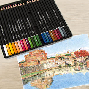 Set de lápices de colores personalizados, 12/24 piezas, colores de plantas y animales, mini lápices de colores arquitectónicos - Product Image 5