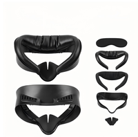 Support d'interface faciale 5 en 1 pour Meta Quest 3S, coussin de protection facial en mousse de cuir PU résistant à la transpiration, accessoires VR souples