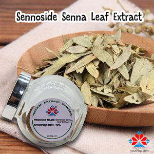 20%-60% 고농도 Sennosides 식품 등급 세나 잎 추출물 분말 초본 완하제 진공 포장 플라스틱 드럼 CAN - Product Image 2