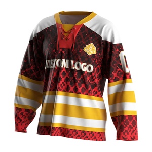 Jersey de Hockey sobre Hielo Personalizado, Ropa Deportiva Ligera y Protectora para Equipos Deportivos, Impresión OEM ODM - Product Image 1