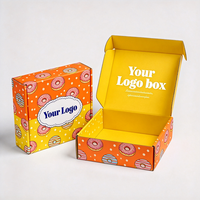 Boîte à dessert bicolore imprimée offset de qualité supérieure, expédition rapide en 72h, boîte d'expédition en carton avec logo personnalisé