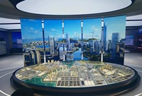 Personalizado moderno acrílico 3D modelo diseño nuevo almacenamiento de energía carga modelo arquitectónico PV electrólisis hidrógeno energía Potencia