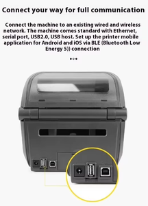 Imprimante thermique pour ZEBRA <span class=keywords><strong>ZD420</strong></span> ZD421 ZD620 ZD621 ZQ521 ZQ630 Imprimantes logistiques auto-adhésives Étiquette de livraison express - Product Image 2