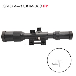 กล้องเล็งแบบยืดหดได้ <span class=keywords><strong>SVD</strong></span> 4-16X44AO <span class=keywords><strong>Dragunov</strong></span> ไฟเรืองแสงสีแดง กล้องส่องทางไกลแบบยุทธวิธี HD 450 กรัม ป้องกันแรงกระแทกจากการยิง กันน้ำ สำหรับการล่าสัตว์ - Product Image 2