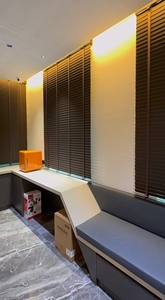 Persianas de madera maciza Sombreado Eléctrico Motorizado Elevación Sala de estar Cocina <span class=keywords><strong>Comedor</strong></span> Oficina Control remoto Persianas de madera - Product Image 4
