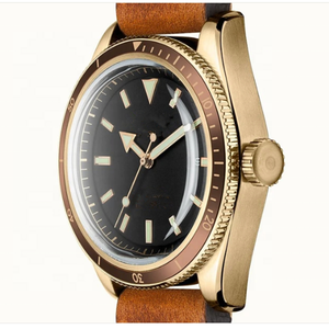 Reloj Automático <span class=keywords><strong>de</strong></span> acero inoxidable para hombre, pulsera mecánica <span class=keywords><strong>de</strong></span> buceo con cuerda automática, marca <span class=keywords><strong>de</strong></span> cuero - Product Image 5