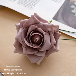 Champ de printemps Vente en gros Décoration de mariage Artisanat Rose <span class=keywords><strong>Fleurs</strong></span> artificielles Plantes vertes Style INS transfrontalier pour Thanksgiving - Product Image 6