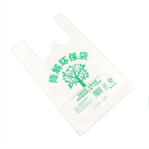 transparent biodegradable restaurants packaging shopping carrier bags Eco Plastic Grocery Bags