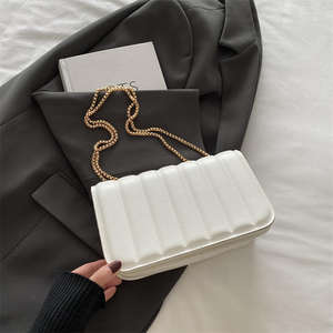 New Fashion Women's Handbag Checkered Pu Leather Women's Shoulder Bag - Product Image 2