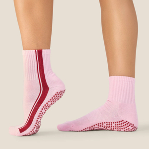 Customizable Logo Non-Slip <b>Socks</b> With Dot <b>Grip</b> And Color Block Design For Women Ankle Length Anti-Slip Floor <b>Socks</b> - Product Image 5