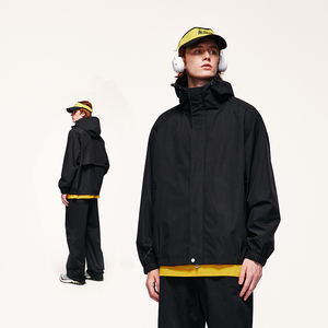 Veste à capuche à fermeture éclair imperméable pour homme Vêtements de randonnée gonflables en gros - Product Image 3