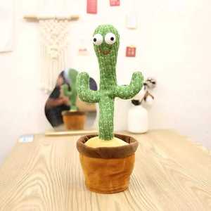 Juguete de Cactus Bailarín Electrónico con Luces, Cactus Cantante que Graba y Repite tus Palabras - Product Image 2
