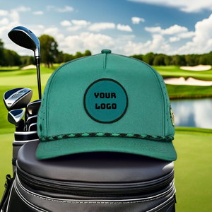 Gorra Deportiva Lisa Impermeable de Alto Rendimiento para Béisbol y Golf, Color Verde, con Estampado de Frutas, Logotipo Personalizable, 100% Poliéster - Product Image 2