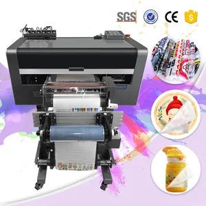 Digital printers flatbed small image a3 gold foil ab film cheapest Colorsun UV dtf printer for wood glass