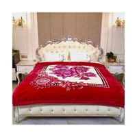 Hot Selling 100% Polyester Custom Nerz Bettwäsche Set Neues Design Modische Muster Raschel Decke 2-7kg Abdeckung