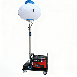 La tour d'éclairage génératrice peut être relevée et abaissée de 6 mètres et est équipée d'un luminaire sphérique de 1000 W. - Product Image 6