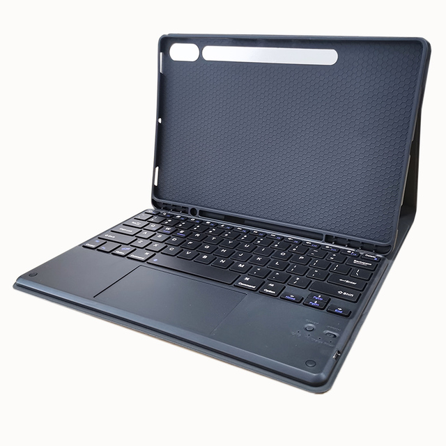 Wireless Keyboard Back Cover Case With Stand Table for Samsung Galaxy Tab S9 FE Plus 12.4 Inch X610/X616N