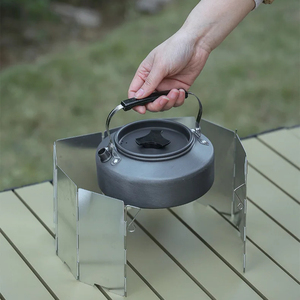 Estufa de Gas Portátil para Acampar al Aire Libre, <span class=keywords><strong>Paravientos</strong></span> <span class=keywords><strong>Plegable</strong></span>, Equipo de Picnic para Senderismo y Aventuras al Aire Libre - Product Image 4