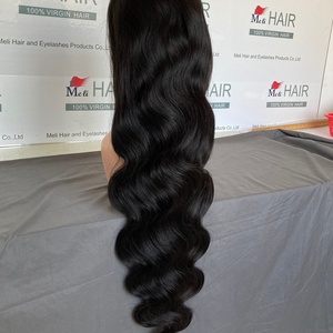 Perruque Lace Front Cheveux Humains Ondulés en Gros, 100% Cheveux Alignés dans le Sens des Cuticules, Densité 180%, Transparente pour Perruque Lace - Product Image 1