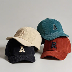 Gorra de pana personalizada de 5 paneles, gorras de béisbol informales de ala corta, gorra de papá vintage sin estructura, gorras Snapback de camionero, gorras de Hip Hop - Product Image 2