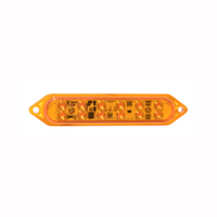 Feux de signalisation d'urgence LED rectangulaires de 4,9 pouces, lampe clignotante pour remorque/camion, conforme aux normes SAE/DOT/FMVSS108