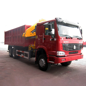 Camion benne Sinotruk sur mesure 6x4 robuste avec grue pour le transport minier et les chantiers <span class=keywords><strong>de</strong></span> construction - Product Image 4