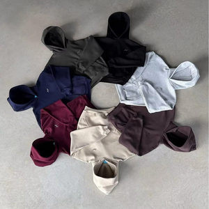 OEM 100% cotton tùy chỉnh thể thao thiết lập nhà sản xuất hai mảnh Tracksuit với đơn giản thêu thư thiết kế - Product Image 3