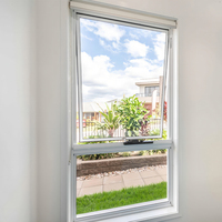 Fenêtre à battant en aluminium avec grand panneau de verre Lukliving pour maison
