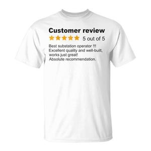 T-shirt d'inspection pour opérateur de poste de transformation, chemise de travail avec évaluation 5 étoiles - Product Image 1