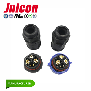 3 + 13 lõi kết nối 3 pin điện 13 pin dữ liệu IP67 Bảng điều khiển không thấm nước gắn kết nữ ổ cắm cáp kết nối M25 jnicon - Product Image 5