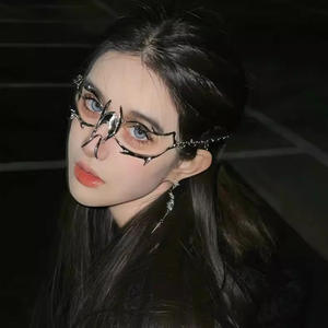 Cyberpunk femme métal nez masque Y2K mécanique vent Halloween Costume visage chaîne Premium Bondage Gear pour homme - Product Image 6